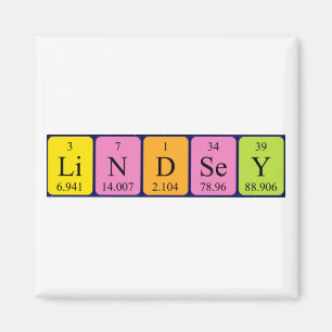 aimant de nom de table périodique Lindsey