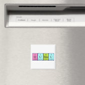 Aimant de nom de table périodique Oumou (In Situ (Lave-vaisselle))