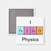 Aimant de nom de table périodique physique (Recto/Verso)
