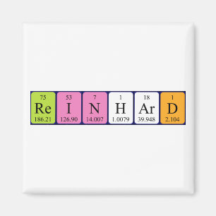 aimant de nom de table périodique Reinhard