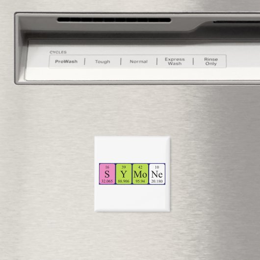 Aimant de nom de table périodique Symone (In Situ (Lave-vaisselle))