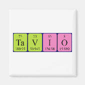 aimant de nom de table périodique Tavio (Devant)