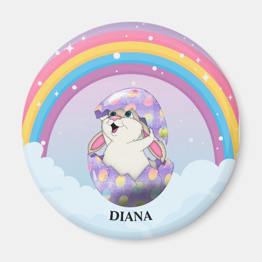 aimant de nom personnalisé (Devant)