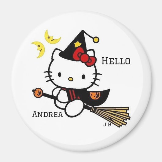 Aimant de nom rond de 3 pouces (Devant)