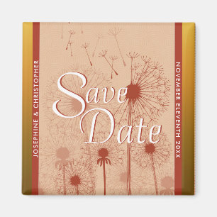 Aimant de notification de date Pissenlit Doré