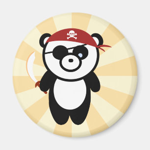 Aimant de panda de pirate