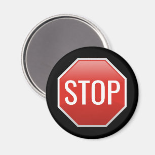 Aimant de panneau STOP