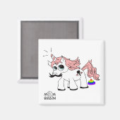 Aimant de papillon Patticorn (Recto/Verso)