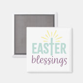 Aimant de Pâques "Bénédictions de Pâques" Art de V (Recto/Verso)