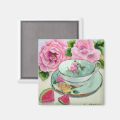 Aimant de pastèque et de thé (Recto/Verso)