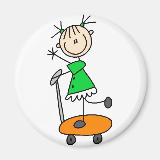 Aimant de patinage pour filles (Devant)