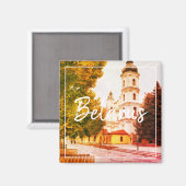 Aimant de paysage urbain de Pinsk d'architecture d (Recto/Verso)