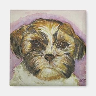 aimant de peinture de chiot