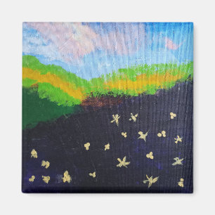 aimant de peinture de paysage sombre par jamie
