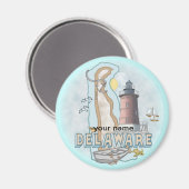 Aimant de phare du Delaware (Recto/Verso)