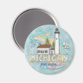 aimant de phare du Michigan (Recto/Verso)