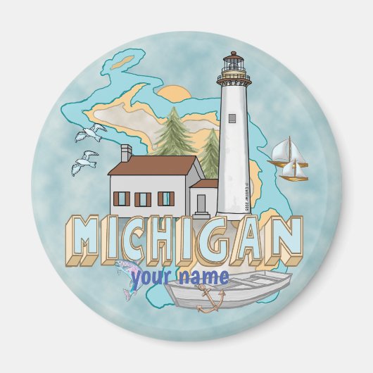 aimant de phare du Michigan (Devant)