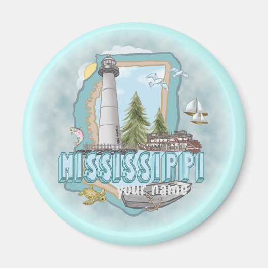 Aimant de phare du Mississippi (Devant)