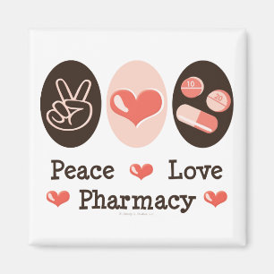 Aimant de pharmacie d'amour de paix
