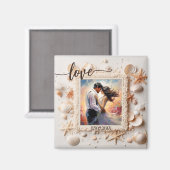 Aimant de photo Coquilles de Peach Beach (Recto/Verso)