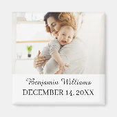 Aimant de photo d'anniversaire Faveur de fête Aima (Devant)