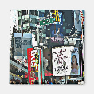 Aimant de photo de Times Square de New York City