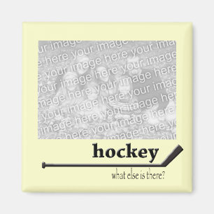 Aimant de photo d'hockey
