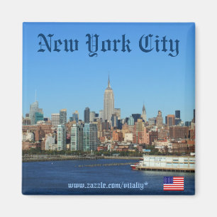 Aimant de photographie d'horizon de New York City