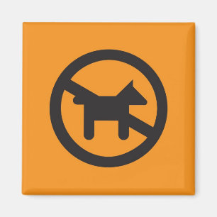 Aimant de pictogramme, aucuns chiens