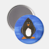 Aimant de pingouin peint (Recto/Verso)