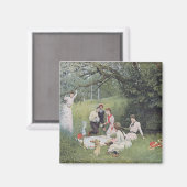 Aimant de pique-nique victorien (Recto/Verso)