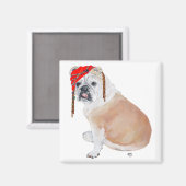Aimant de pirate Bouledogue Anglais (Recto/Verso)