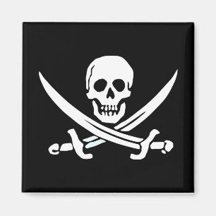 Aimant de pirate de jolly roger