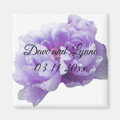 Aimant de pivoine violet (Devant)