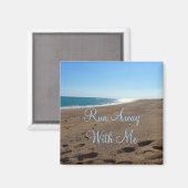 Aimant de plage avec devis (Recto/Verso)