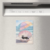 Aimant de plage de chats noirs (In Situ (Lave-vaisselle))