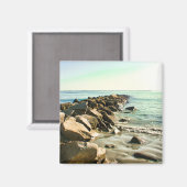 Aimant de plage de Rhode Island (Recto/Verso)