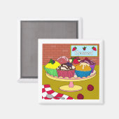 Aimant de plaque de muffin (Recto/Verso)