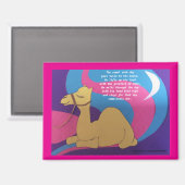 Aimant de poème de chameau (Recto/Verso)