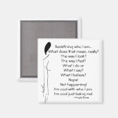 Aimant de poésie Carré de 2 pouces (Recto/Verso)