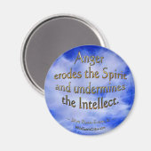 Aimant de poésie motivationnelle "colère" (Recto/Verso)