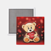 Aimant De Poets houdt van je Magneet (Voorkant / Achterkant)