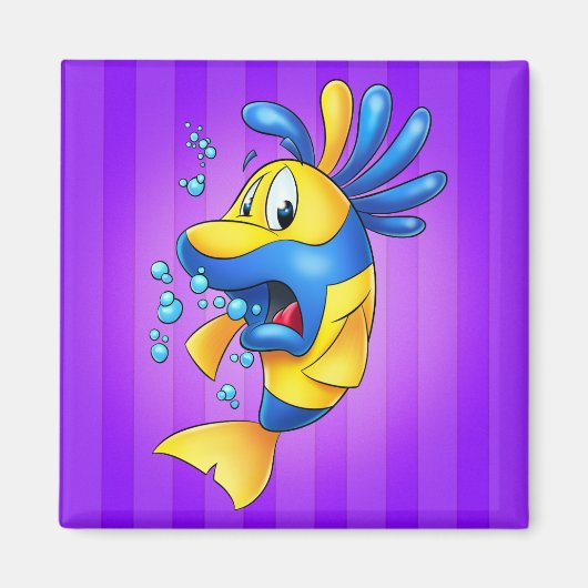 Aimant de poisson caricature mignon (Devant)