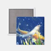 aimant de poisson de l'étang koi (Recto/Verso)