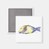 Aimant de poisson jaune/bleu (Recto/Verso)