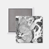 aimant de poisson koi (Recto/Verso)