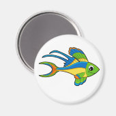 Aimant de poisson tropical mignon (Recto/Verso)