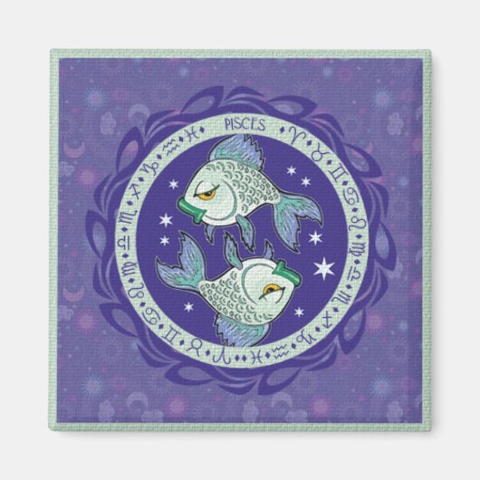 Aimant de Poissons de signe de Sun (Devant)