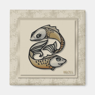 Aimant de Poissons de signe de zodiaque
