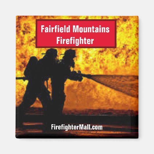 Aimant de pompier Fairfield Mountains (Devant)
